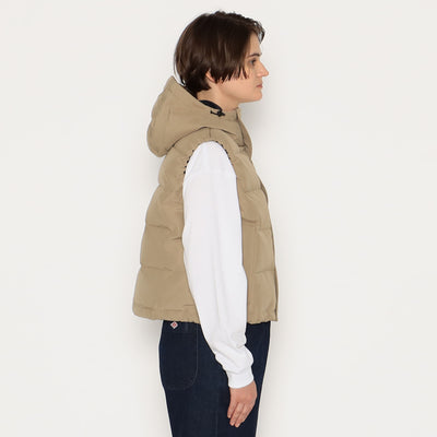 WOMEN'S HOODED DOWN VEST