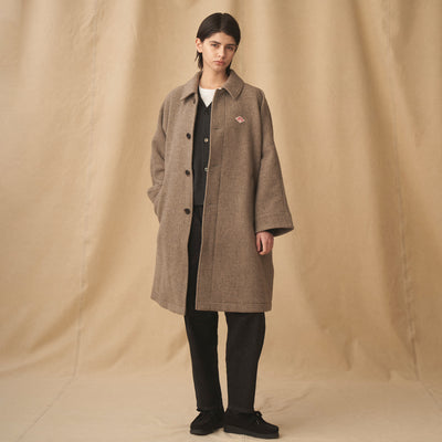 WOMEN'S WOOL LIGHT PILE DOLMAN LONG COAT