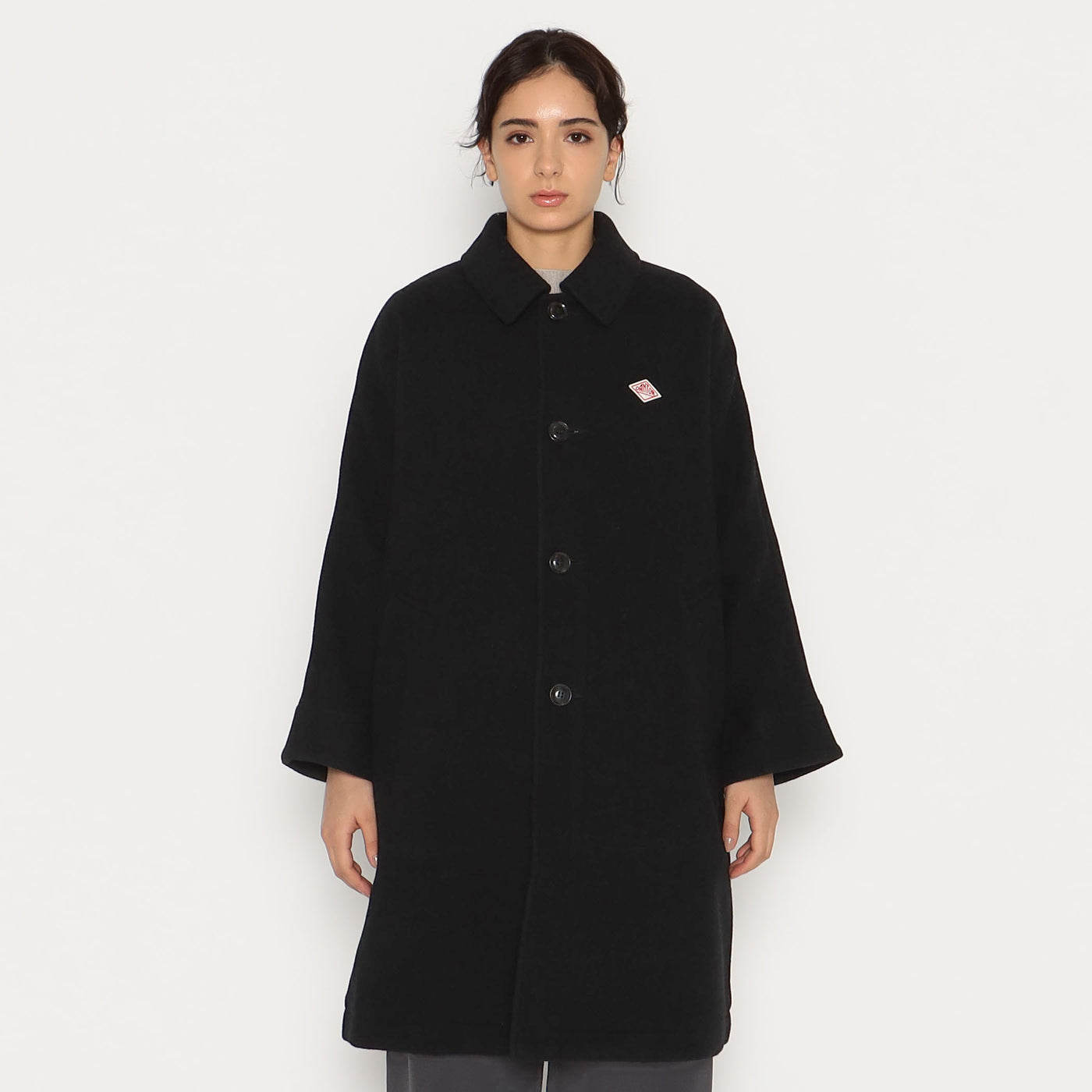 WOMEN'S WOOL LIGHT PILE DOLMAN LONG COAT