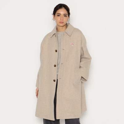 WOMEN'S WOOL LIGHT PILE DOLMAN LONG COAT