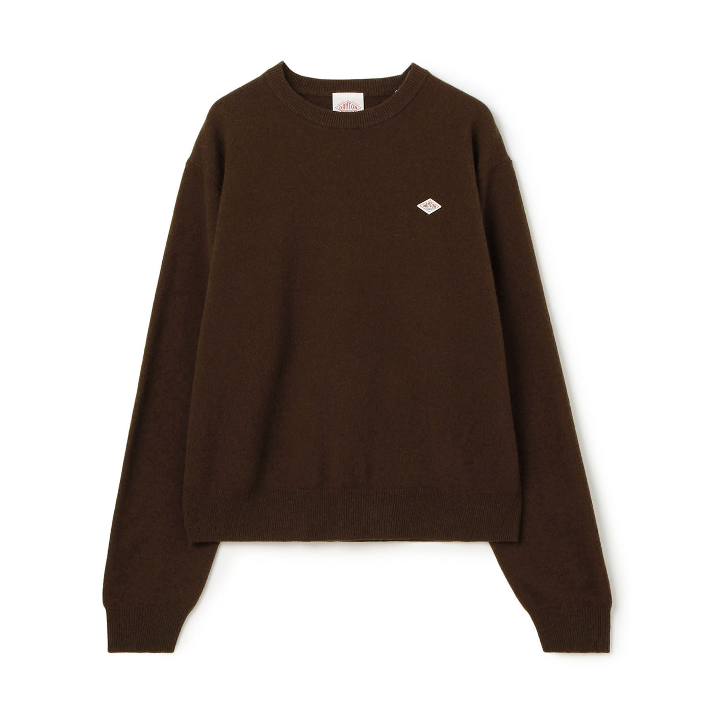 WOMEN'S LAMBSWOOL CREW NECK KNIT PULLOVER