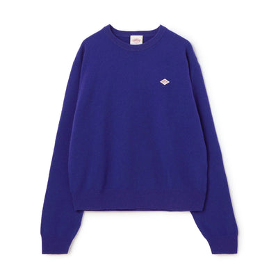 WOMEN'S LAMBSWOOL CREW NECK KNIT PULLOVER