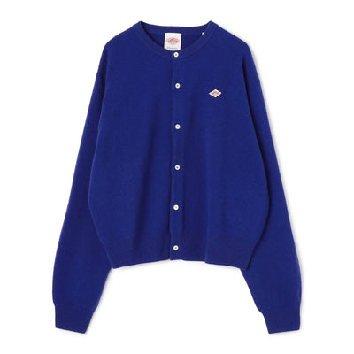 WOMEN'S LAMBSWOOL CREW NECK KNIT CARDIGAN