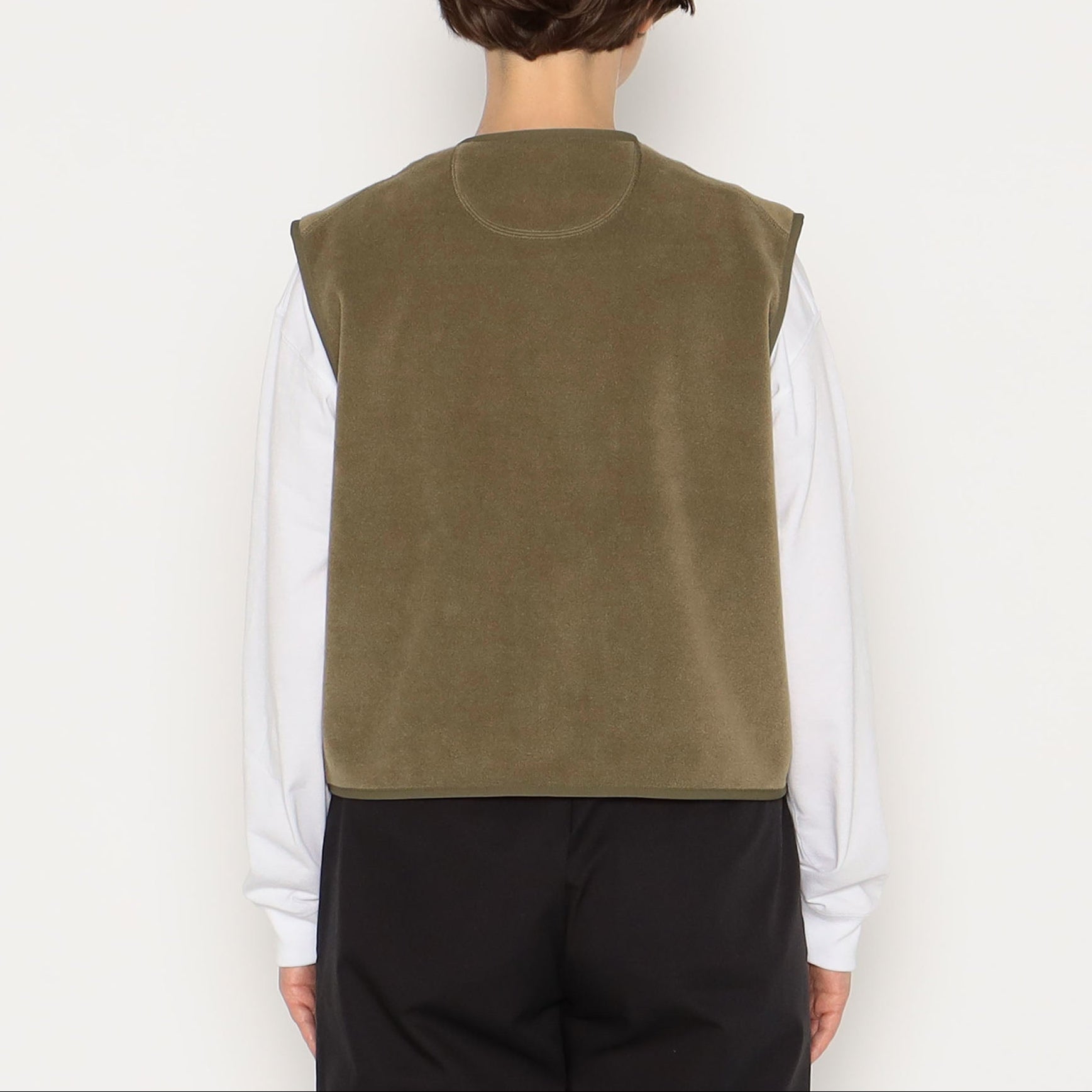 DANTON WOMEN'S FLEECE COLLARLESS VEST