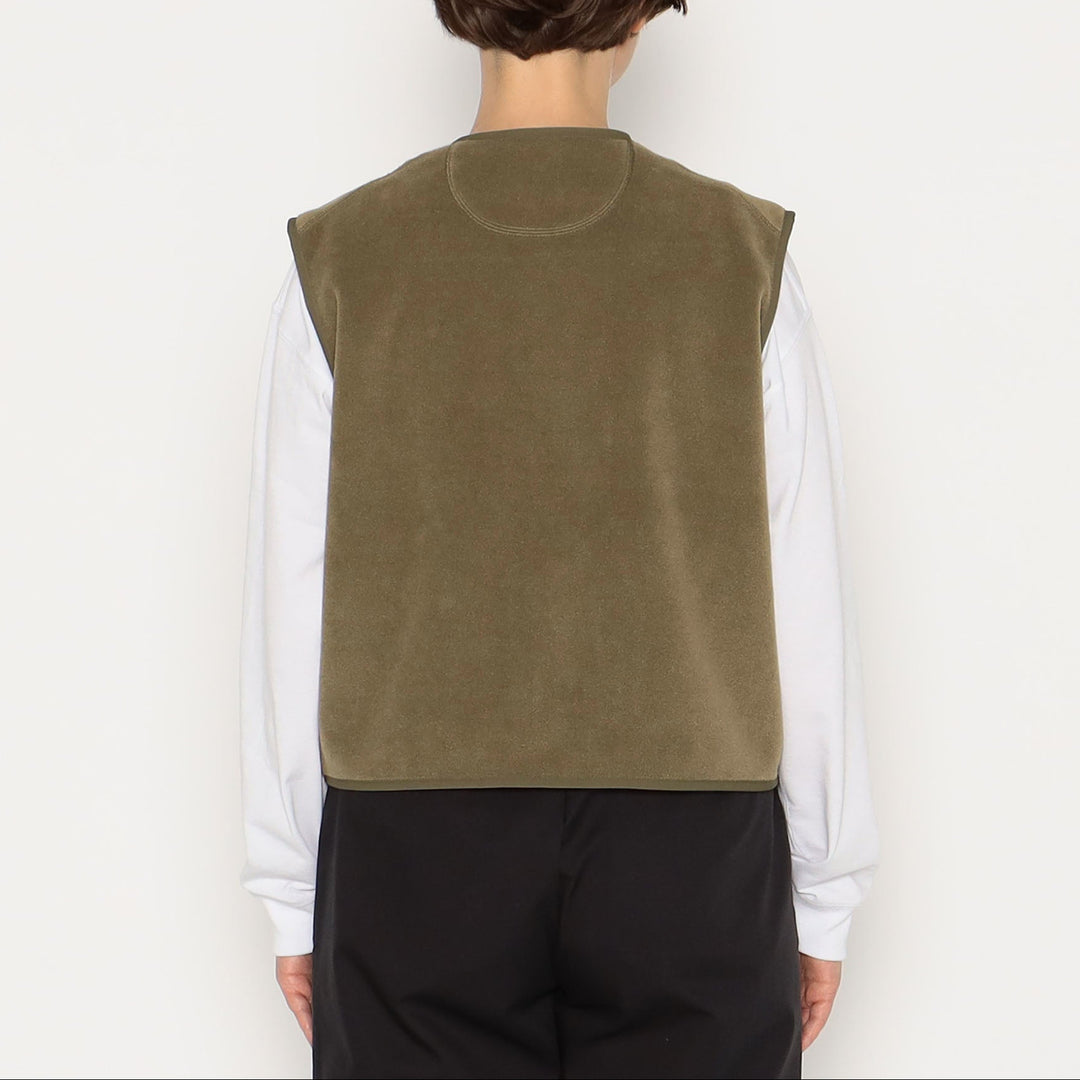 WOMEN'S FLEECE COLLARLESS VEST