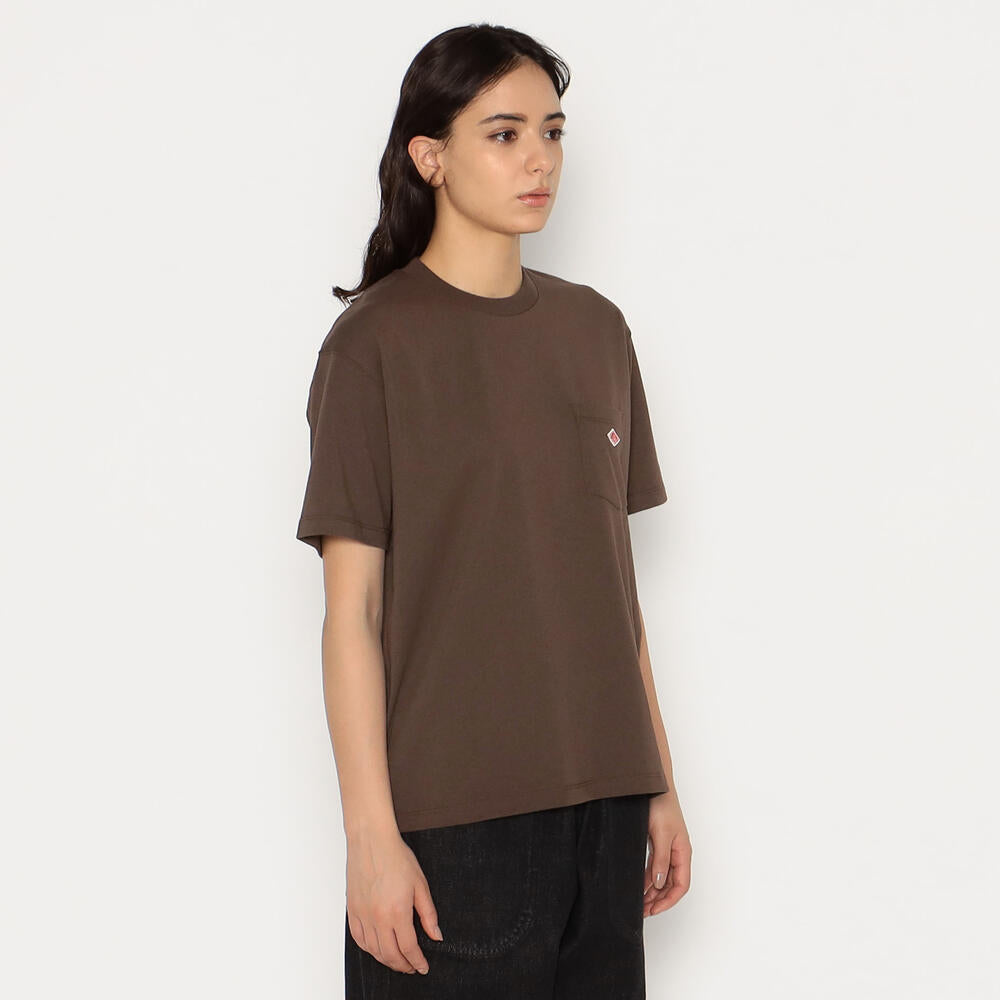 WOMEN'S SHORT SLEEVE POCKET T-SHIRT PLAIN