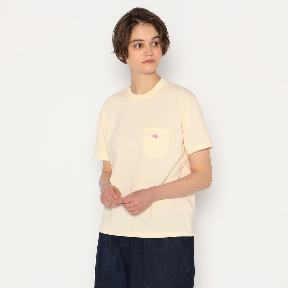 WOMEN'S SHORT SLEEVE POCKET T-SHIRT PLAIN