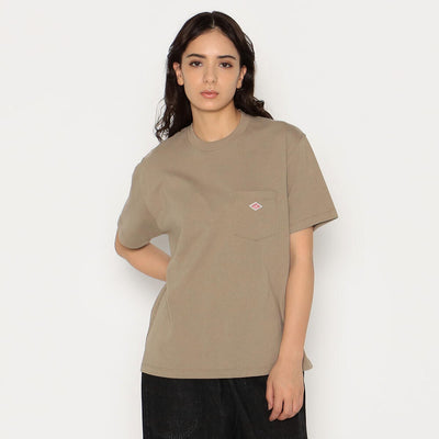 WOMEN'S SHORT SLEEVE POCKET T-SHIRT PLAIN