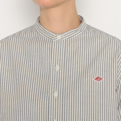 WOMEN'S OXFORD BAND COLLAR SHIRT PATTERN