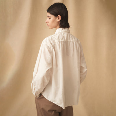 WOMEN'S TYPEWRITER CLOTH WRINKLED SHIRT