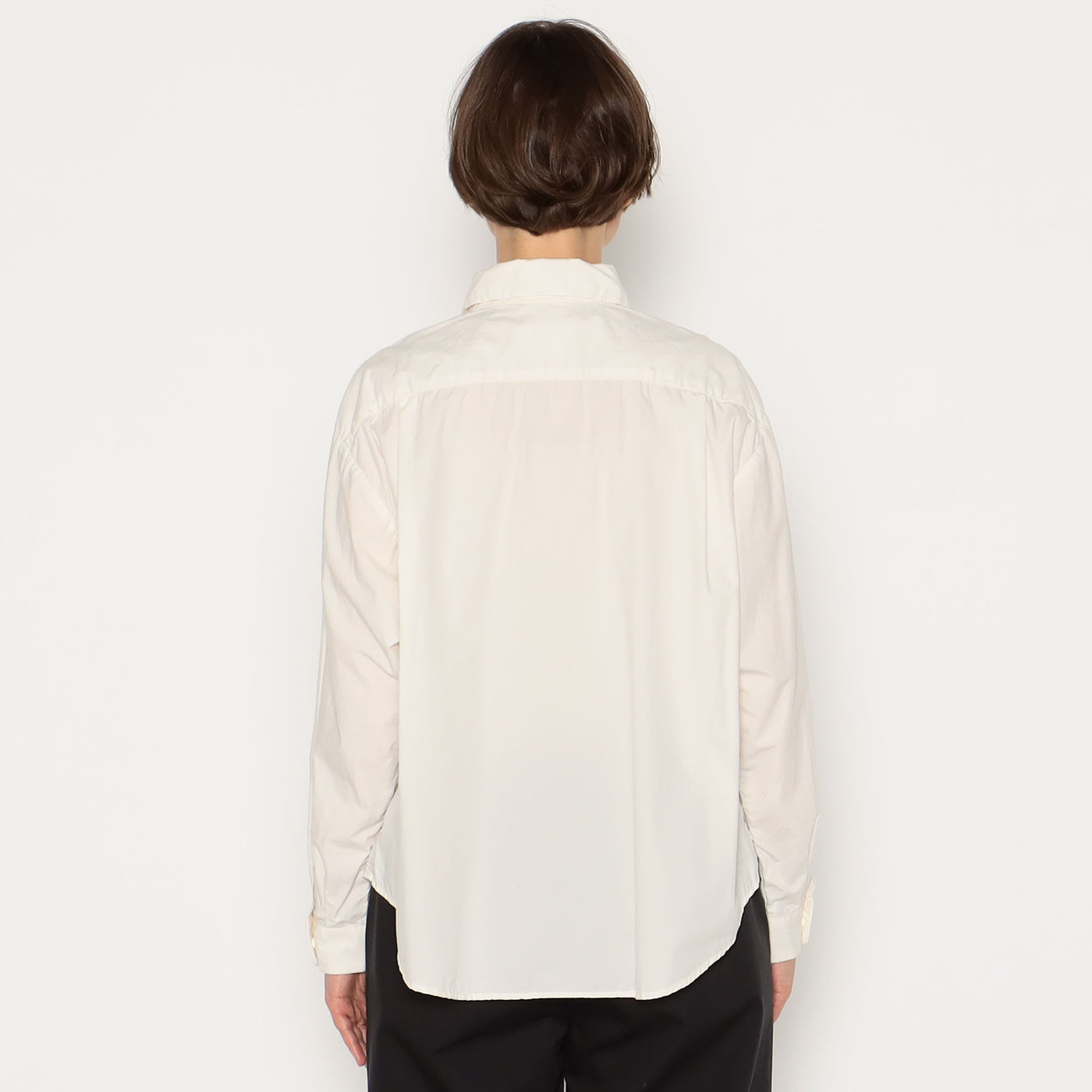 WOMEN'S TYPEWRITER CLOTH WRINKLED SHIRT