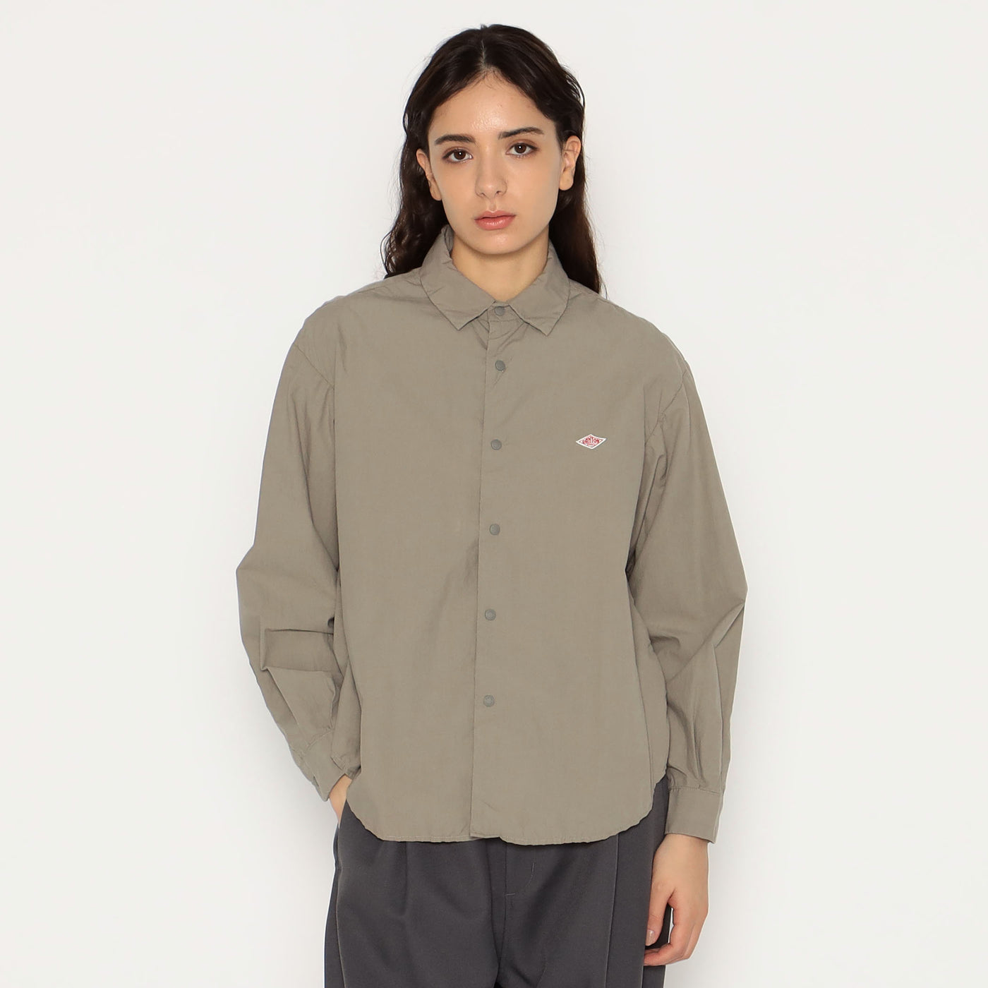 WOMEN'S TYPEWRITER CLOTH WRINKLED SHIRT