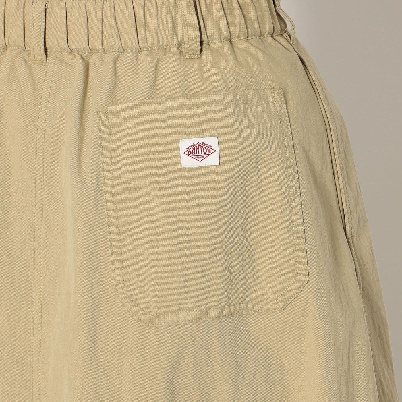 WOMEN'S C/N TWILL DOUBLE PLEATED SKIRT