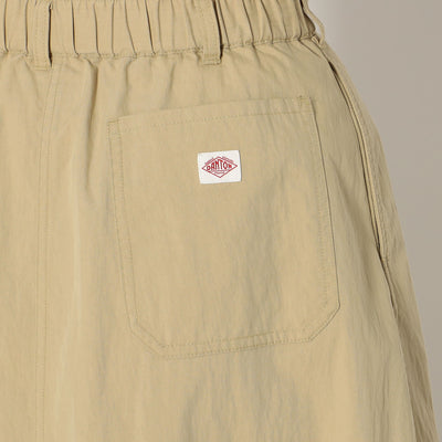 WOMEN'S C/N TWILL DOUBLE PLEATED SKIRT