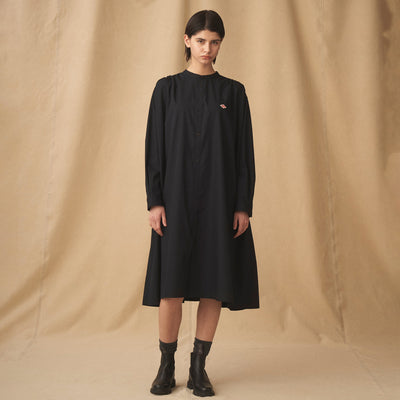 WOMEN'S T/C BROADCLOTH GATHERED SHIRT DRESS