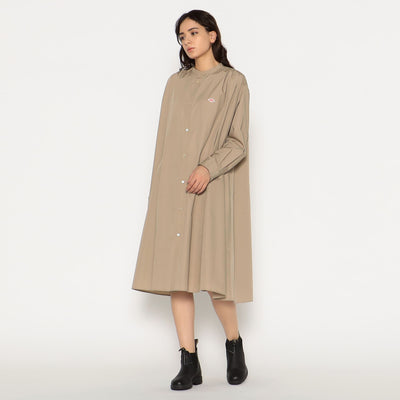 WOMEN'S T/C BROADCLOTH GATHERED SHIRT DRESS