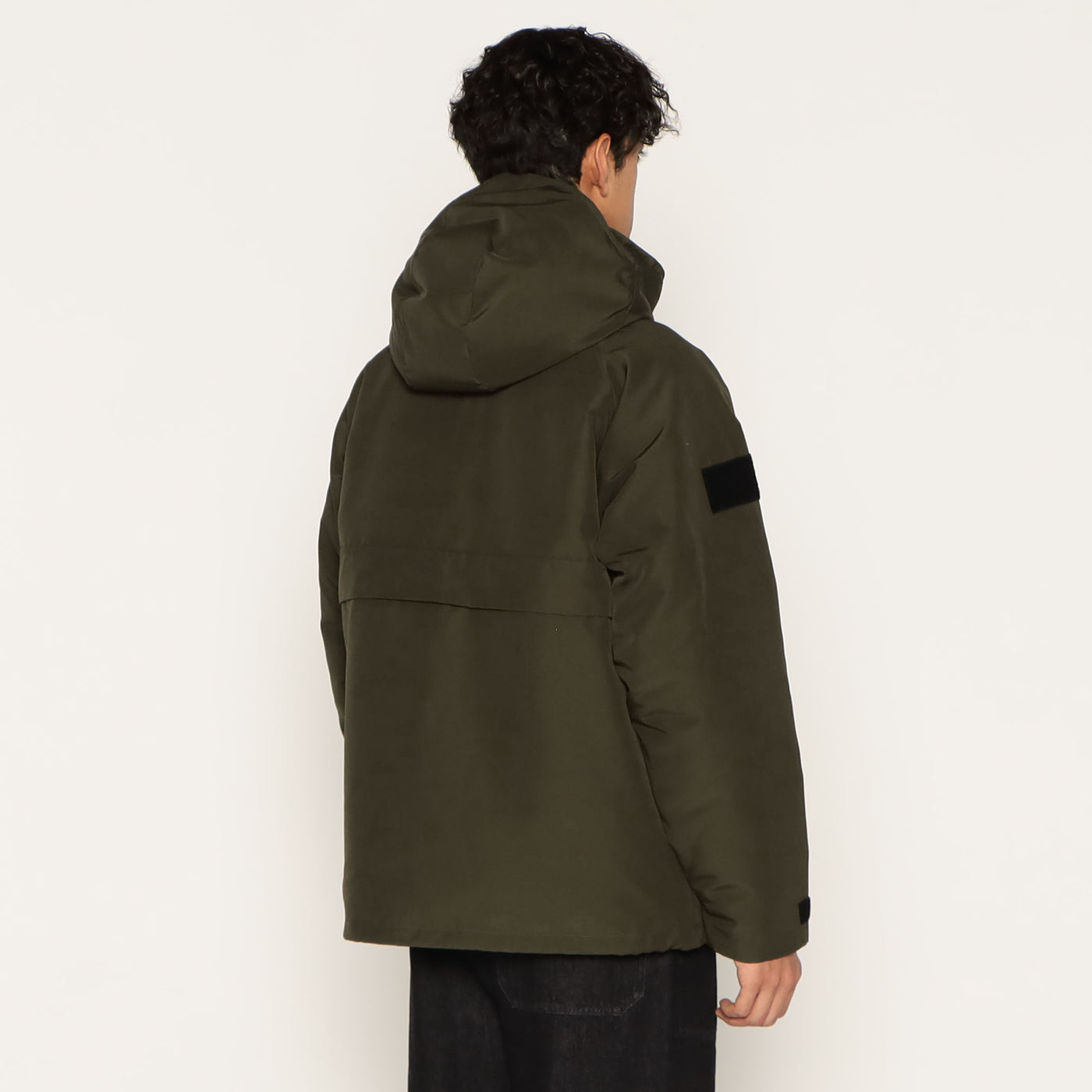 MEN'S ARMY HOODED DOWN  JACKET