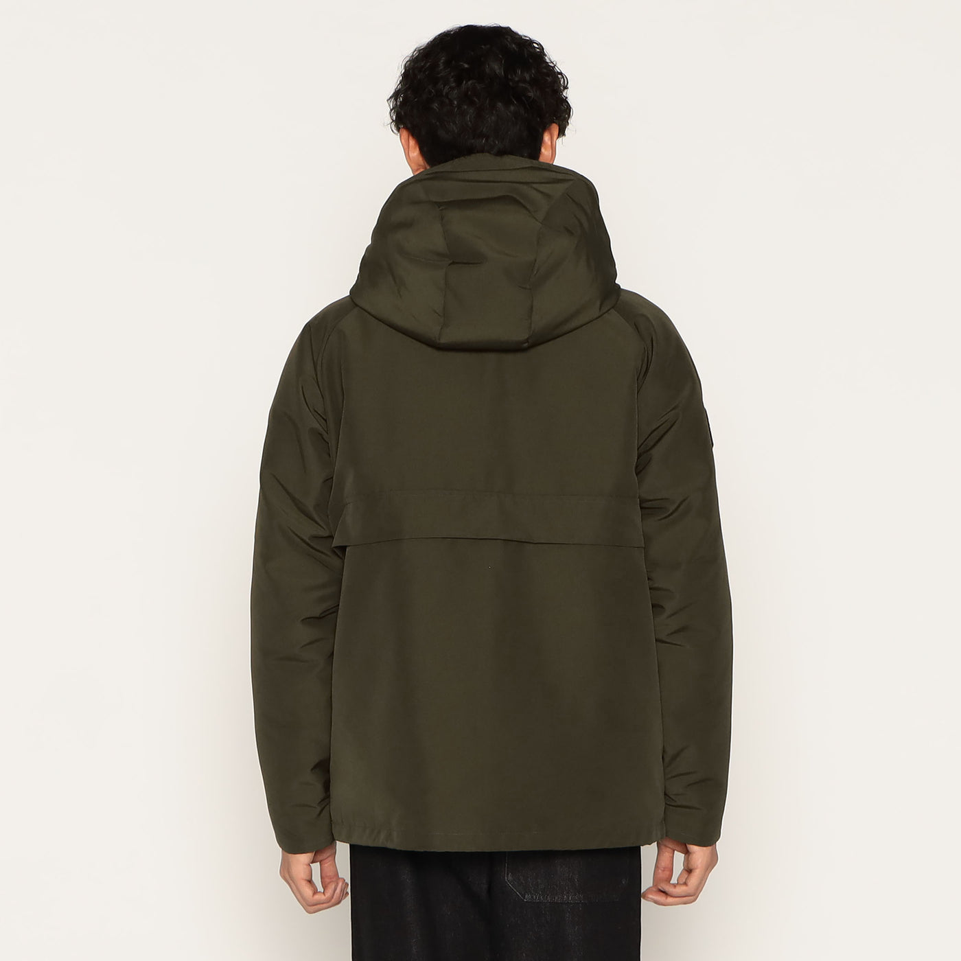 MEN'S ARMY HOODED DOWN  JACKET