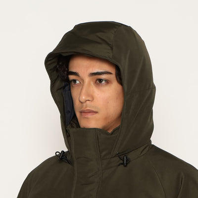 MEN'S ARMY HOODED DOWN  JACKET