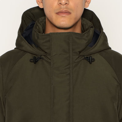 MEN'S ARMY HOODED DOWN  JACKET