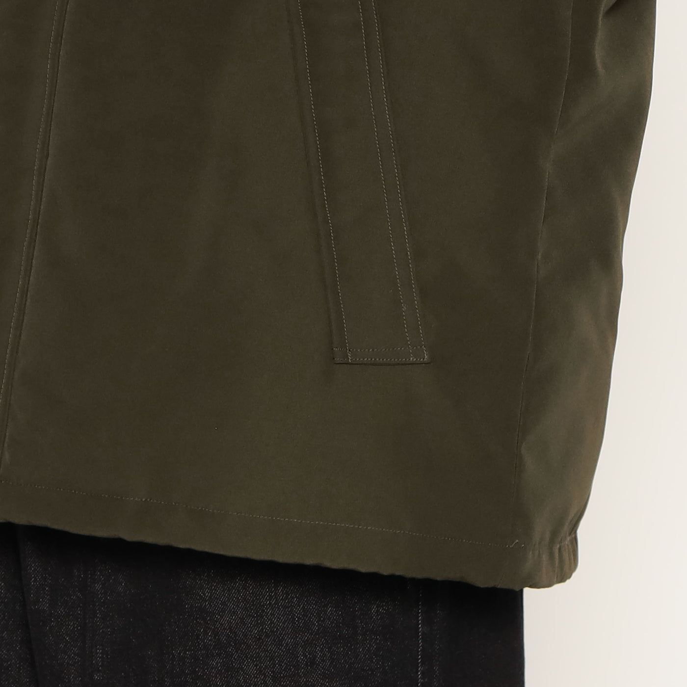 MEN'S ARMY HOODED DOWN  JACKET