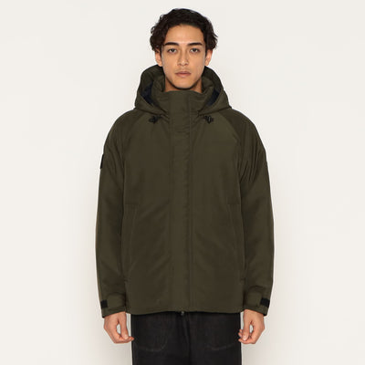 MEN'S ARMY HOODED DOWN  JACKET