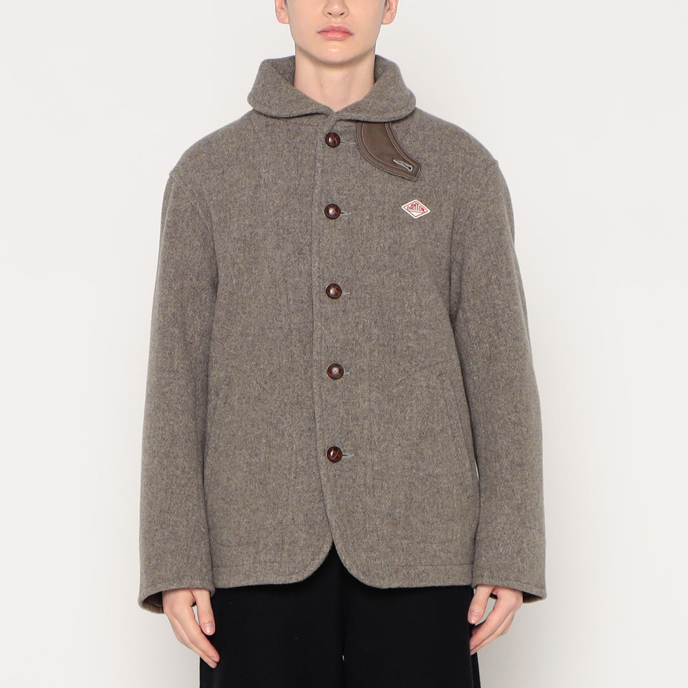 MEN'S WOOL PILE ROUND COLLAR JACKET