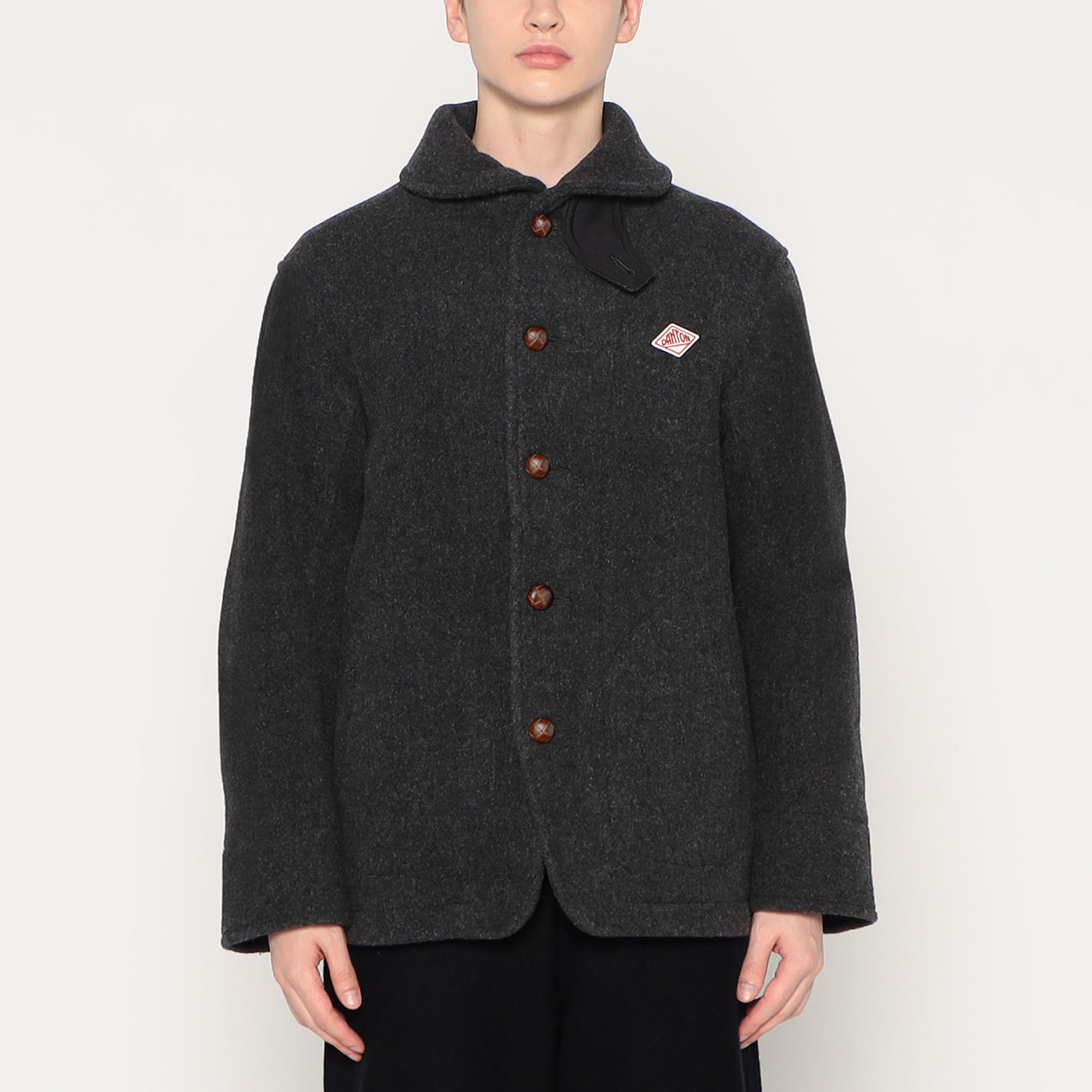 MEN'S WOOL PILE ROUND COLLAR JACKET