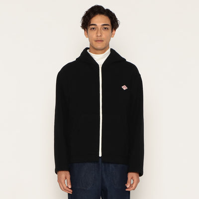 MEN'S WOOL LIGHT PILE HOODED JACKET