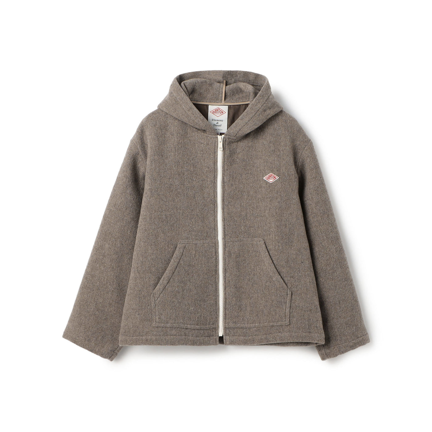 MEN'S WOOL LIGHT PILE HOODED JACKET