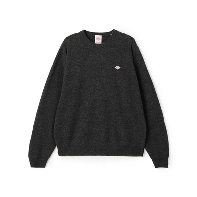 MEN'S LAMBSWOOL CREW NECK KNIT PULLOVER