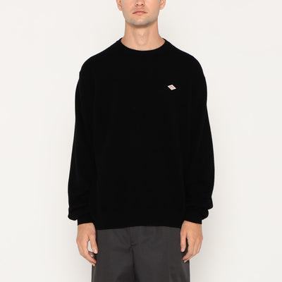 MEN'S LAMBSWOOL CREW NECK KNIT PULLOVER