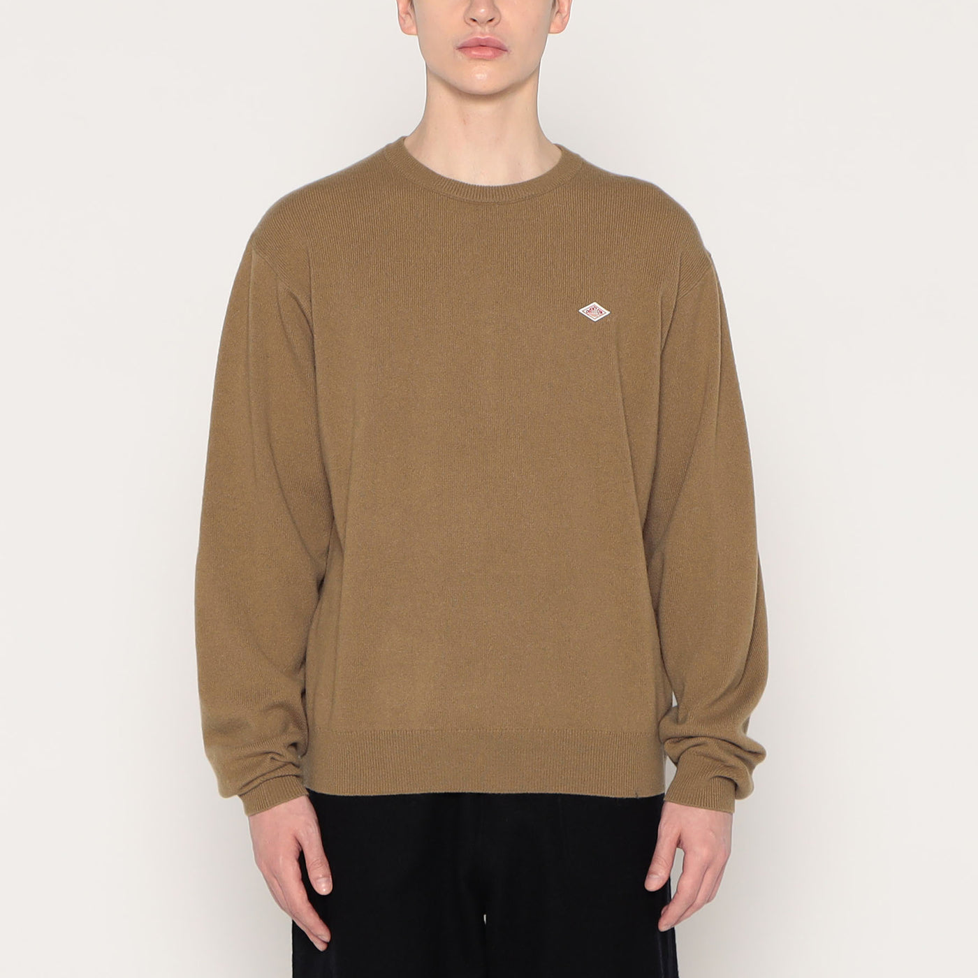 MEN'S LAMBSWOOL CREW NECK KNIT PULLOVER