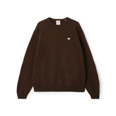 MEN'S LAMBSWOOL CREW NECK KNIT PULLOVER