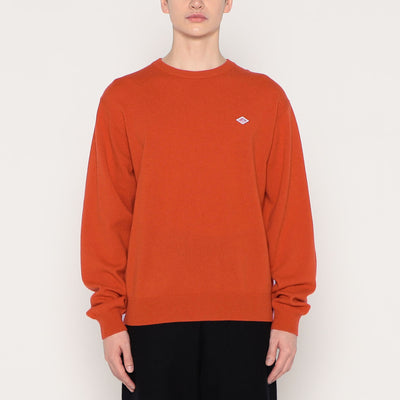 MEN'S LAMBSWOOL CREW NECK KNIT PULLOVER