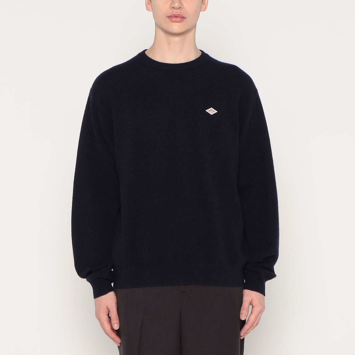 MEN'S LAMBSWOOL CREW NECK KNIT PULLOVER