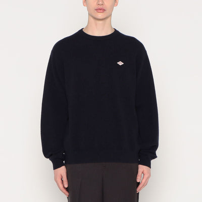 MEN'S LAMBSWOOL CREW NECK KNIT PULLOVER