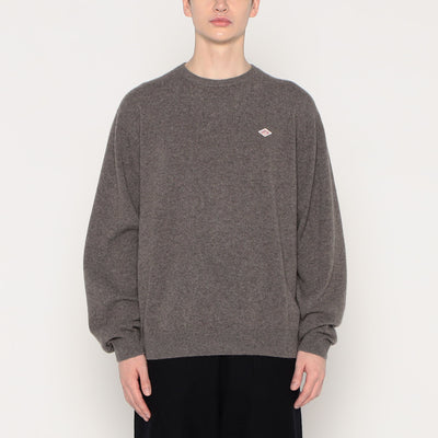 MEN'S LAMBSWOOL CREW NECK KNIT PULLOVER