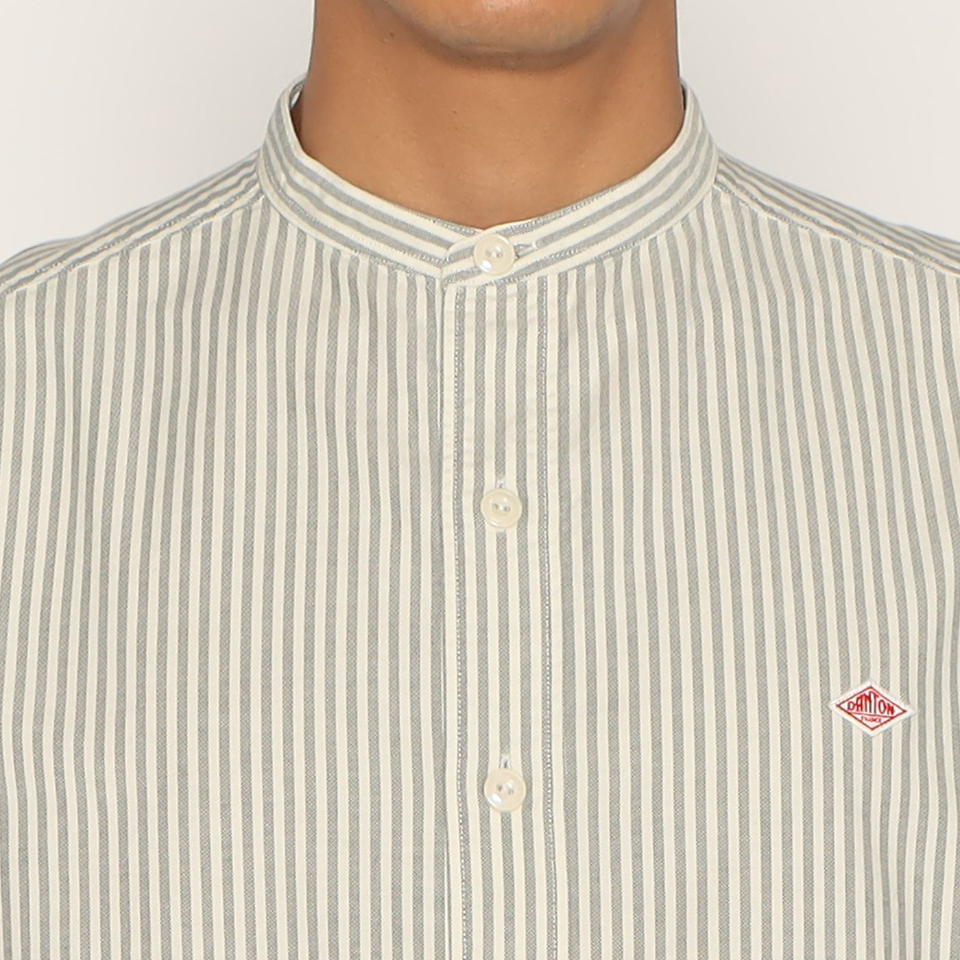 MEN'S OXFORD BAND COLLAR SHIRT PATTERN