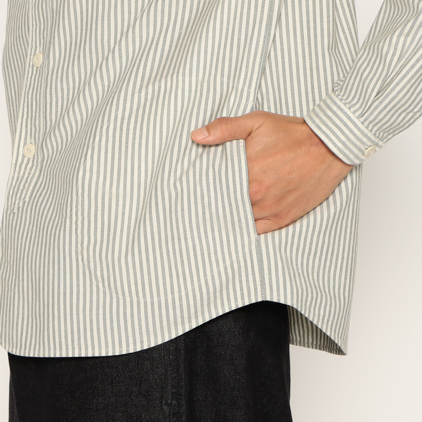 MEN'S OXFORD BAND COLLAR SHIRT PATTERN