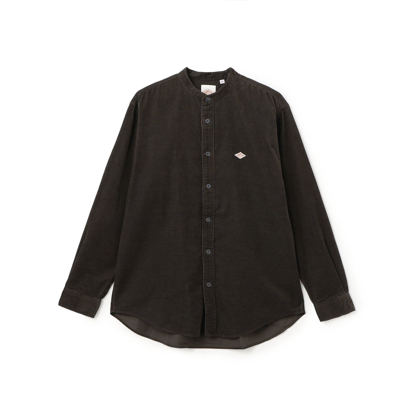 MEN'S CORDUROY BAND COLLAR SHIRT