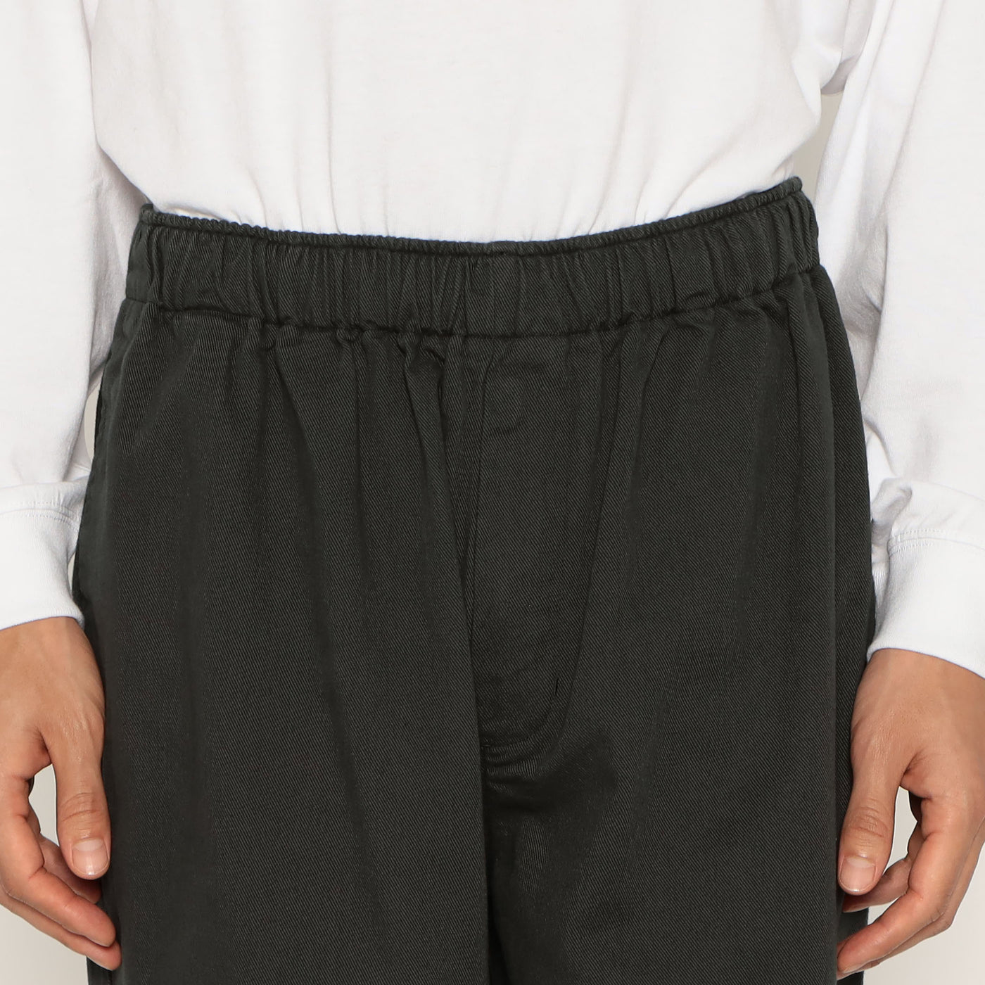 MEN'S COTTON DRILL WIDE EASY PANTS