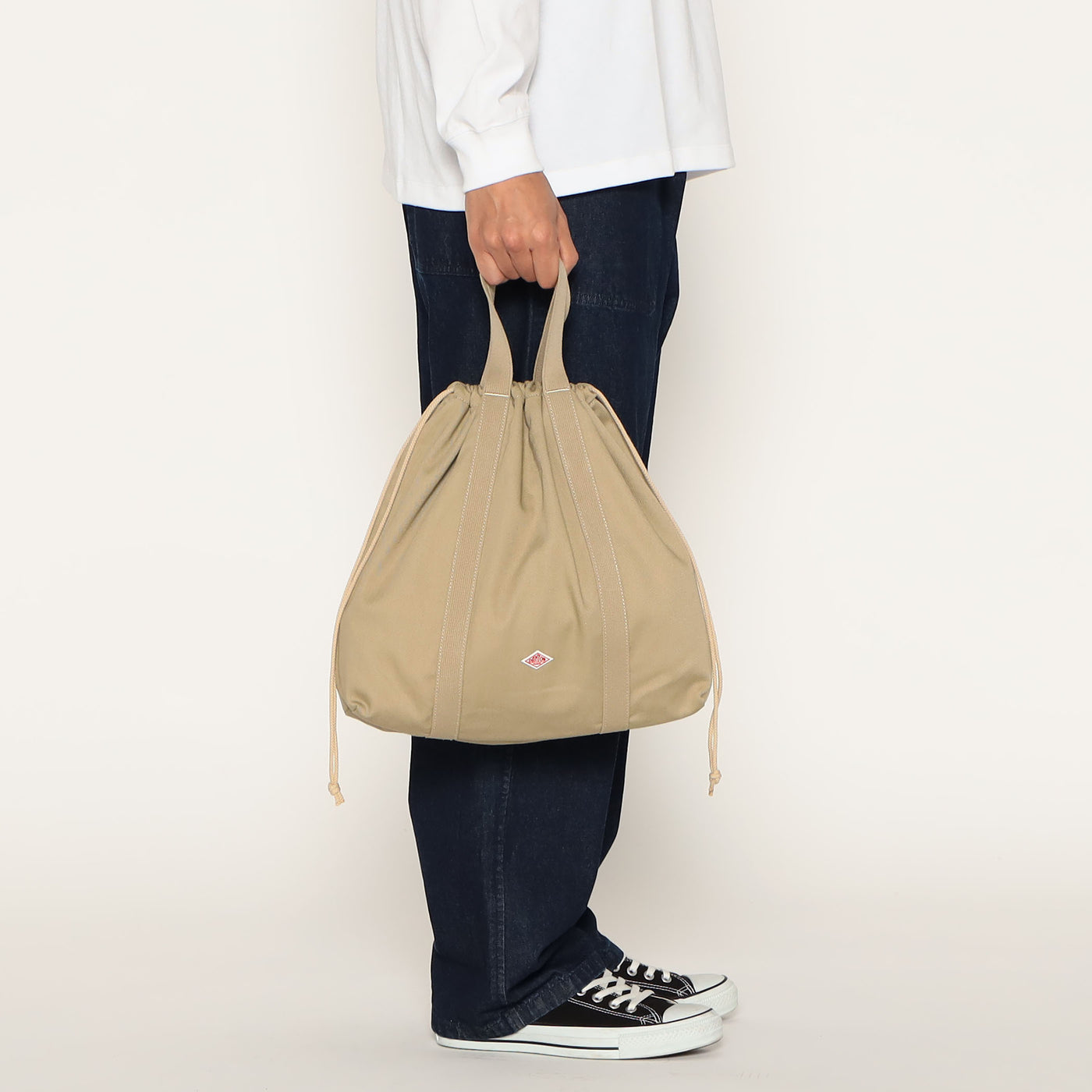 DRILL CLOTH DRAWSTRING TOTE BAG [MONTROUGE]