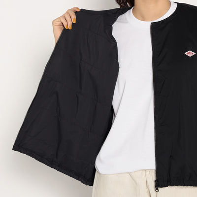 WOMEN'S INSULATION DOLMAN COLLARLESS JACKET