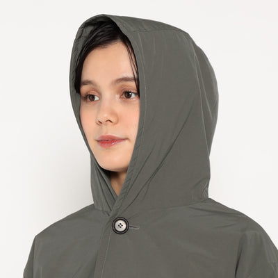 WOMEN'S INSULATION HOODED WIDE JACKET