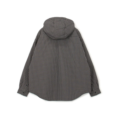 WOMEN'S INSULATION HOODED SHIRT JACKET PLAID