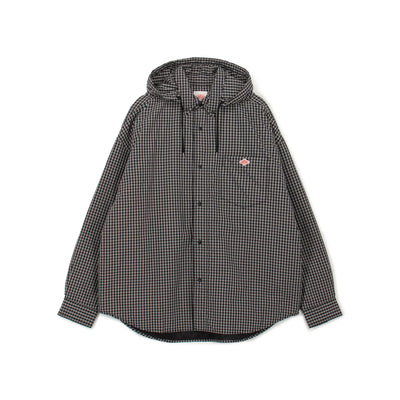 WOMEN'S INSULATION HOODED SHIRT JACKET PLAID