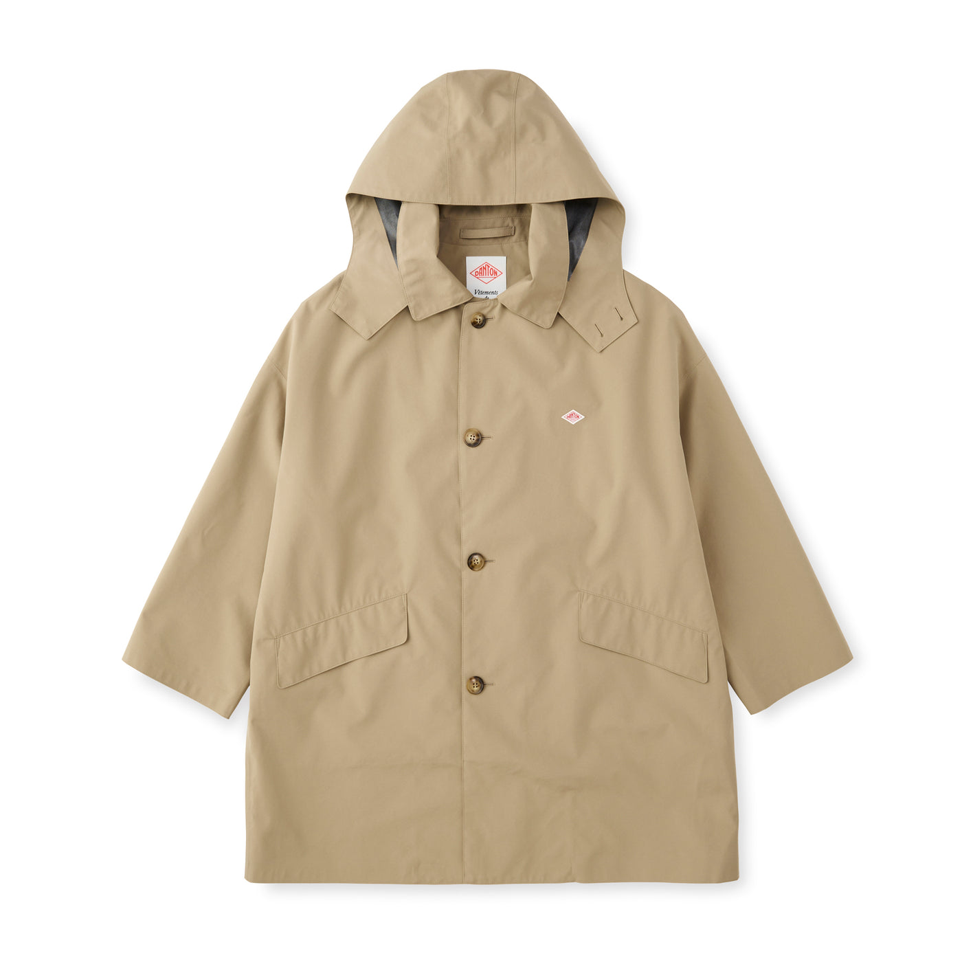 WOMEN'S 3LAYER CLOTH HOODED BALMACAAN COAT