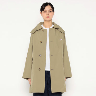 WOMEN'S 3LAYER CLOTH HOODED BALMACAAN COAT