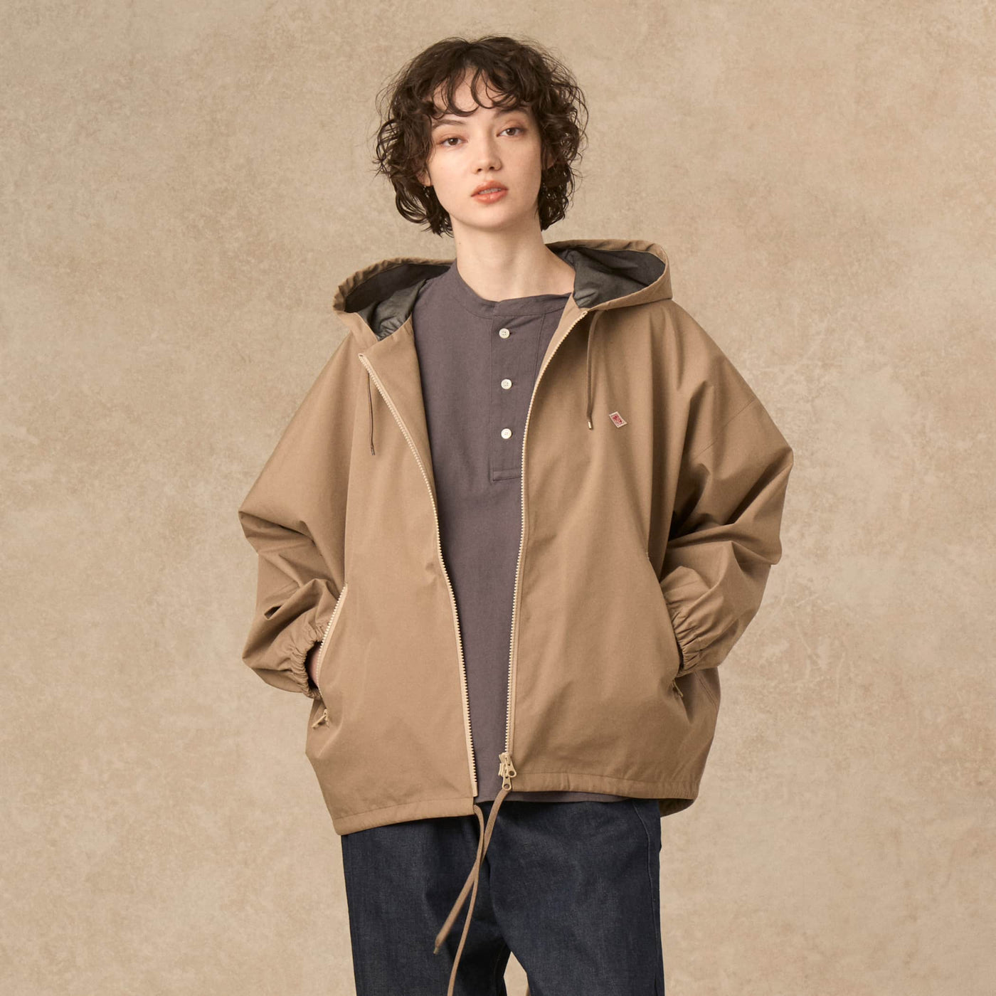 WOMEN'S 3LAYER CLOTH HOODED JACKET